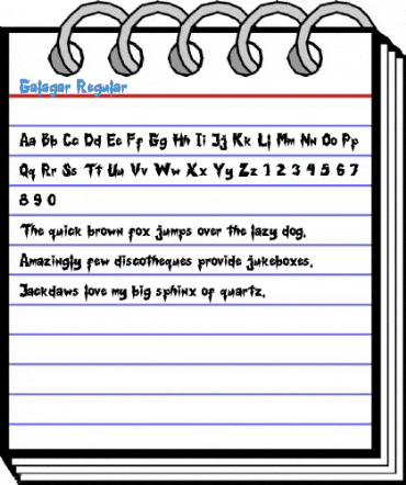 Galagar Regular Font