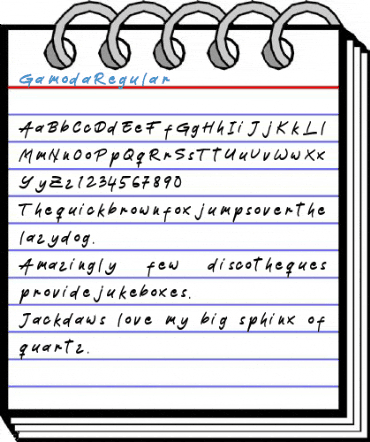 Gamoda Regular Font