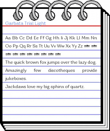Garbata Trial Light Font