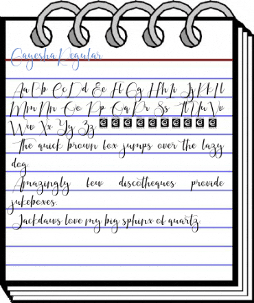 Gayesha Regular Font