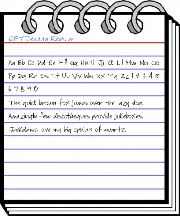 GFYJeanna Regular Font