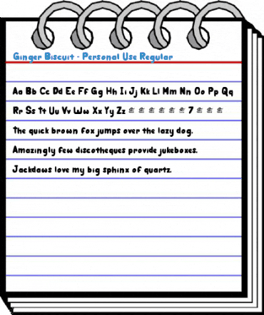 Ginger Biscuit - Personal Use Regular Font