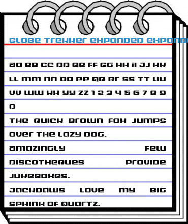 Globe Trekker Expanded Expanded Font