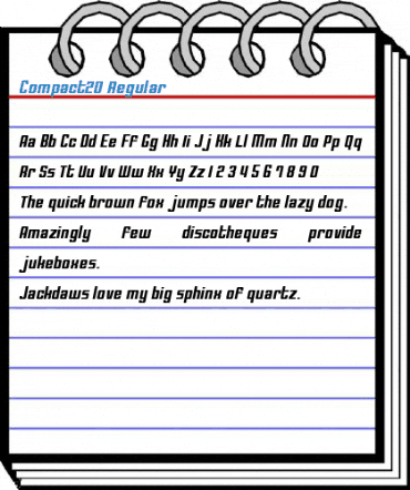 Compact20 Regular Font
