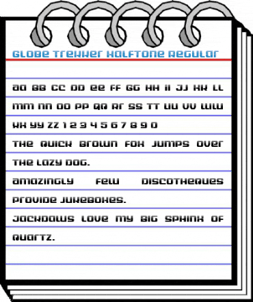 Globe Trekker Halftone Regular Font