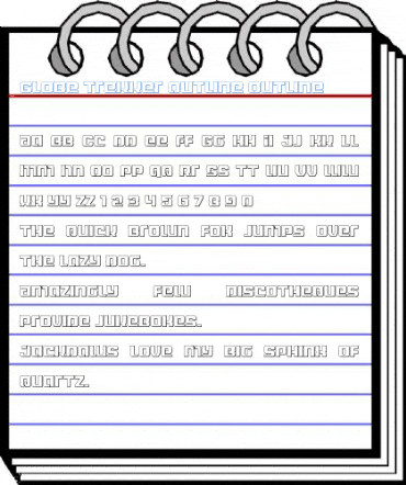 Globe Trekker Outline Outline Font