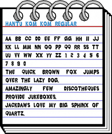 Hantu Kom Kom Regular Font