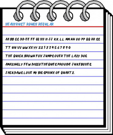 HEAVYRUST ROUGH Regular Font