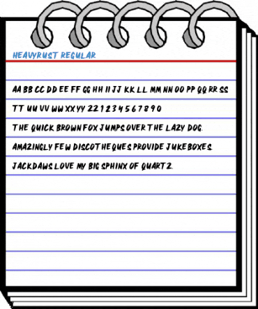 HEAVYRUST Regular Font