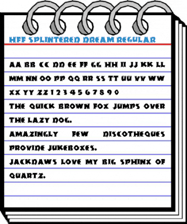 HFF Splintered Dream Regular Font