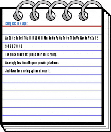 Compacta ICG Light Font