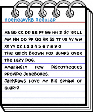 HogHeavyKB Regular Font