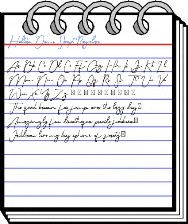 Holters Demo Script Regular Font