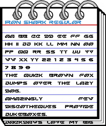 Iron Shark Regular Font
