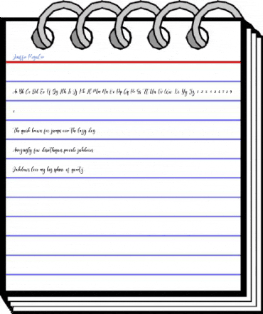 Jeniffer Regular Font