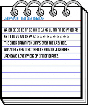 JerrySport Med uler Regular Font