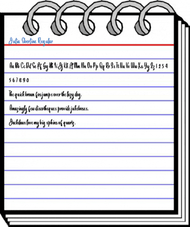 Julia Eberline Regular Font