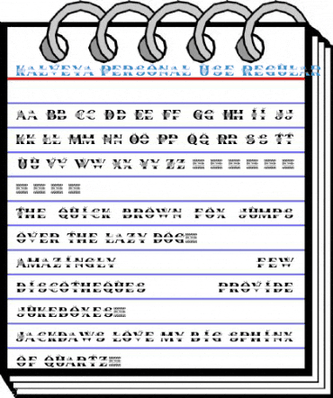 Kalveya Personal Use Regular Font