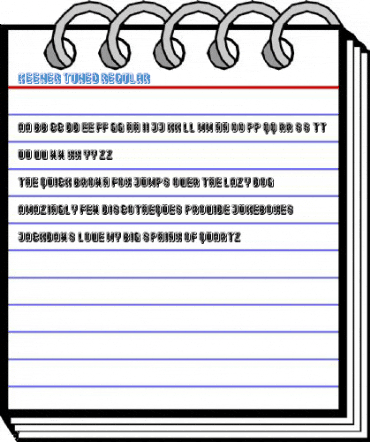 Keener Tuned Regular Font