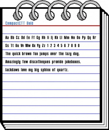 CompactCTT Bold Font