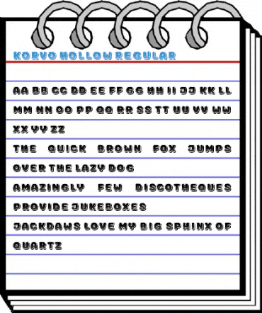 Korvo Hollow Regular Font