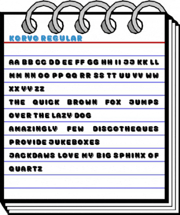 Korvo Regular Font