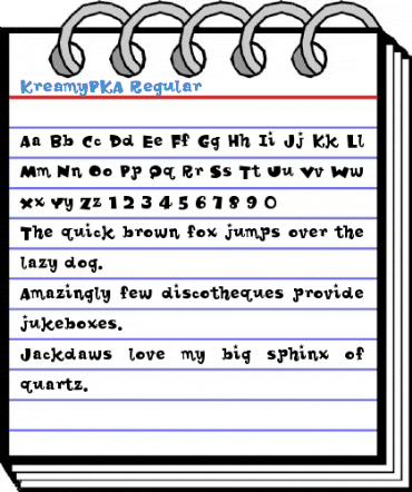KreamyPKA Regular Font