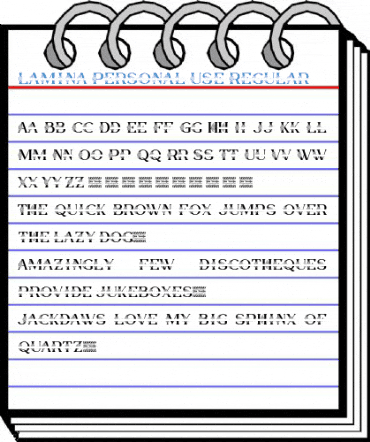 Lamina Personal Use Regular Font