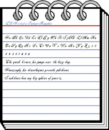 LD Artist's Intent Regular Font