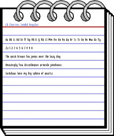 LD Cherries SemBd Regular Font