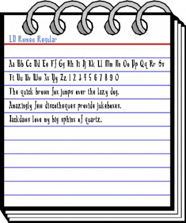 LD Romeo Regular Font