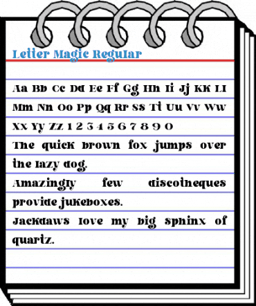 Letter Magic Regular Font