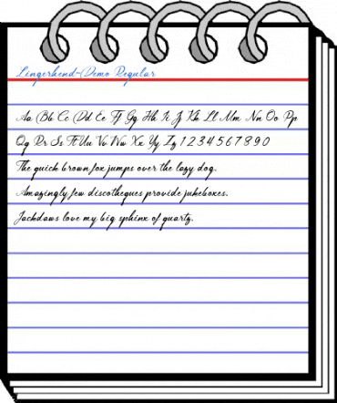 Lingerhend-Demo Regular Font