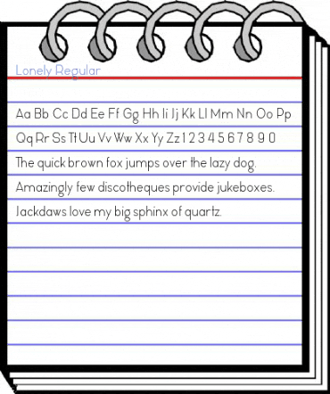 Lonely Regular Font