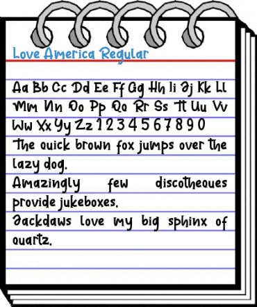 Love America Regular Font
