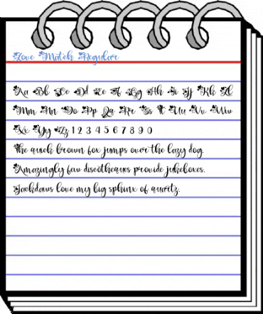 Love Match Regular Font