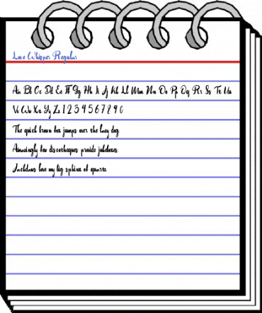 Love Whisper Regular Font