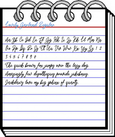 Lovely Garland Regular Font