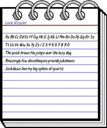 Lovie Reguler Font