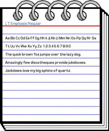 LT Emphasis Regular Font
