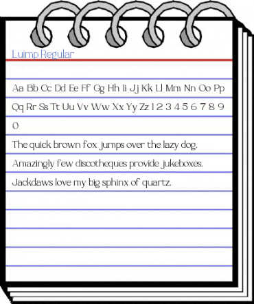 Luimp Regular Font