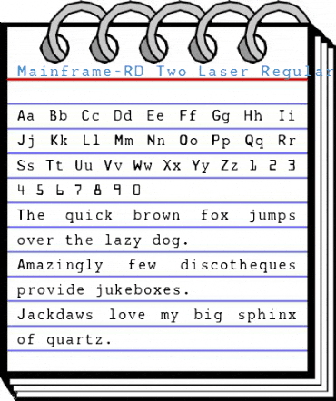 Mainframe-RD Two Laser Regular Font