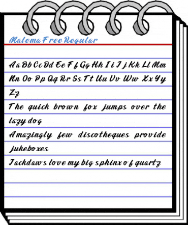 Malema Free Regular Font