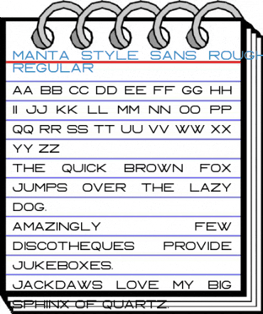 Manta Style Sans Rough DEMO Regular Font