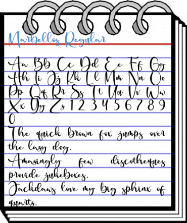 Marbellos Regular Font