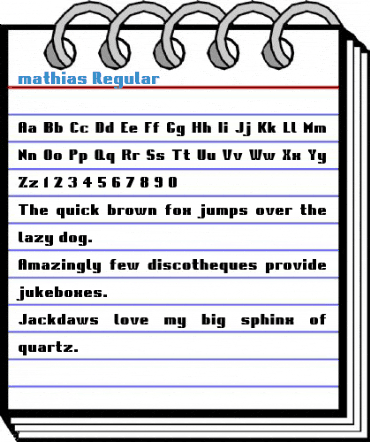mathias Regular Font