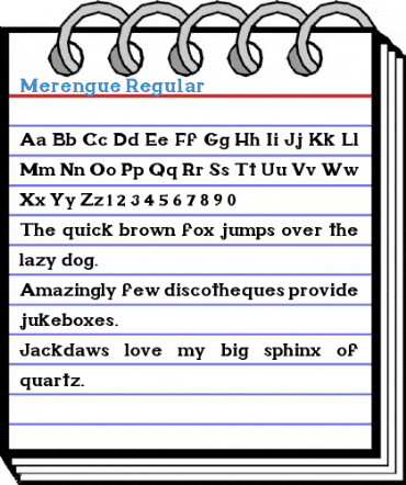 Merengue Regular Font