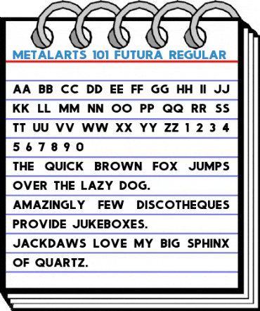 Metalarts 101 Futura Regular Font