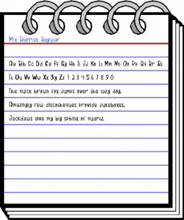 Mix Berries Regular Font