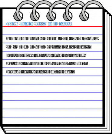 ModernStainedGlass2Tone Regular Font